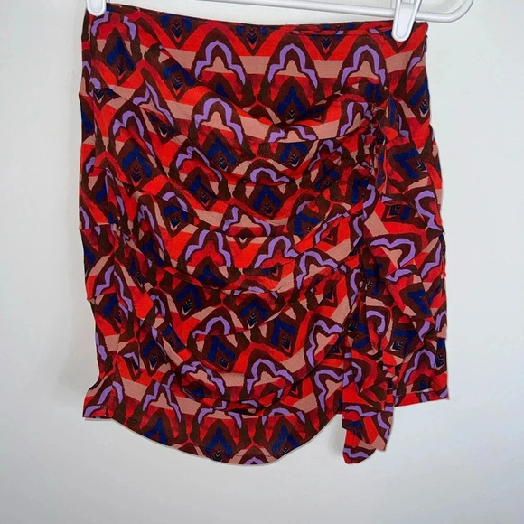 New! Anthropologie Dolan Left Coast Ruched Ruffle Mini Skirt - Picture 4 of 13